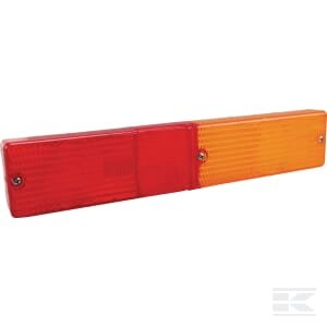 Lempos stikliukas, raudona/gintarinė, stačiakampis, LH/RH/galinė, Cobo 2539300