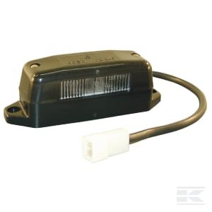 Numerio apšvietimo lemputė stačiakampė, juoda, prisukama, AMP jungtis, Cobo 2549000