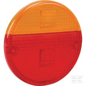 Lempos stikliukas, raudona/gintarinė, apvalus, LH/RH/galinė, Cobo 282820101