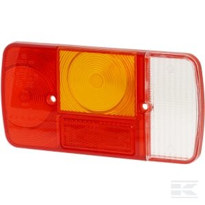 Žibinto lęšis, skaidrus/raudonas/gintarinis, galinis/dešinys, Cobo 2882200