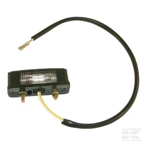 Numerio apšvietimo lemputė stačiakampė, juoda, prisukama, 2 pin, Cobo 2911000