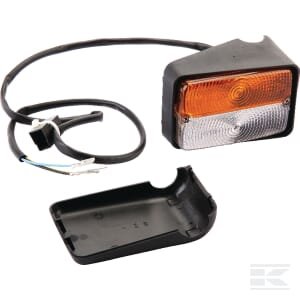 Gabaritinis žibintas stačiakampis, skaidrus/gintarinis, prisukamas, Cobo 3410000