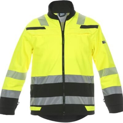Softshell striukė Telford, Trendy Hi-Vis Line, geltona / juoda, dydis 3XL, UK 46 / EU 62, 04025985YB3XL