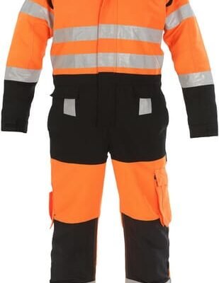 Kombinezonas, Hi-Vis, oranžinis / juodas, „Trendy High Visible Line“, dydis 3XL, Hydrowear 048471OB62