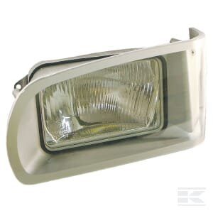 Priekinis žibintas, stačiakampis, LH, skaidrus, tvirtinamas varžtais, 268x176mm, Cobo 5416000