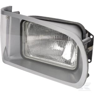 Priekinis žibintas, stačiakampis, RH, skaidrus, tvirtinamas varžtais, 268x176mm, Cobo 5417000