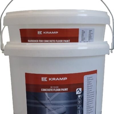 Pilki betoninių grindų dažai Kramp, 8 l 069920121808KR