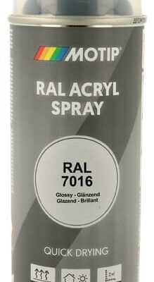 Dažai RAL 7016, antracito, aerozolinis flakonas Motip 7020