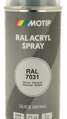 Purškiami dažai RAL 7031 mėlynai pilki 400 g Motip 07022