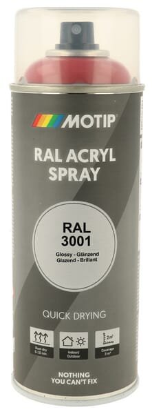 RAL 3001 aerozolinis dažas, signalinė raudona 7102