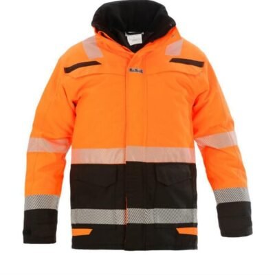 Parka Hi-Vis striukė Utah, RS Line, oranžinė / juoda, dydis 3XL, UK 46 / EU 62, 072395OB3XL