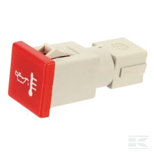 Įspėjamoji lemputė kvadratinė, 12/24V, raudona, prisukama, 22,5x22,5, Cobo 9858000