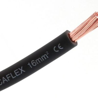 Lankstus kabelis 1x16mm² PVC, juodas 1016FLEXBK