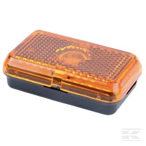 Gabaritinis žibintas 5W, stačiakampis, 12/24V, oranžinis, tvirtinamas varžtais, 74x22.5x45mm, Jokon 121004001