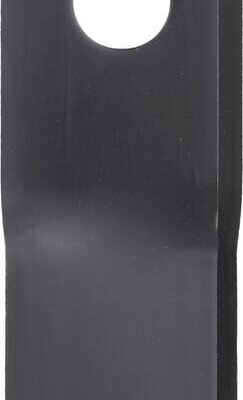 Kairysis šienapjovės peilis, 118 × 48 × 4 mm, skylė Ø19 mm, tinka Fella, 133075