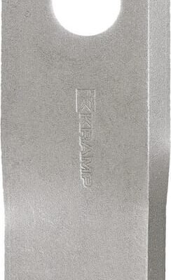 Kairysis šienapjovės peilis (LH), 118 × 48 × 4 mm, skylė Ø19 mm, tinka Fella, 25 vnt. pakuotė, 133075KR