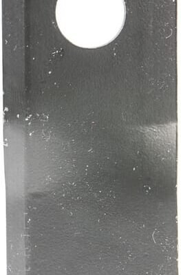 Dešinysis šienapjovės peilis (RH), 114 × 48 × 4 mm, skylė Ø19 mm, tinka Kongskilde JF / Stoll, 25 vnt. pakuotė, 13800015KR