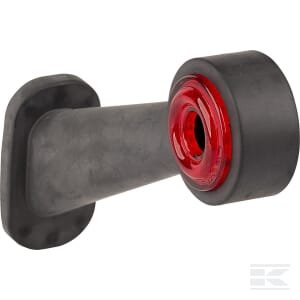 Gabaritinis žibintas RH LED, apvalus, 12/24V, raudonas/skaidrus, tvirtinamas varžtais, 190x89x164mm, Waś 1400300062