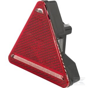 Galinė lempa LH LED, trikampė, 12/24V, geltona/raudona, tvirtinama varžtais, 163x144 mm, Waś 1400300323