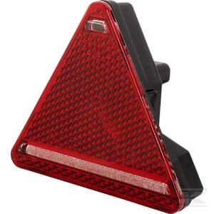 Galinė lempa LH LED, trikampė, 12/24V, raudona, tvirtinama varžtais, 60.3x163mm, Waś 1400300324