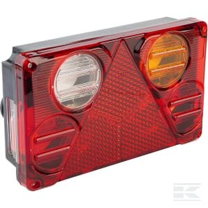 Galinė lempa RH, stačiakampė, 12/24V, geltona/raudona/balta, tvirtinama varžtais, 232x142mm, Waś 1400300388
