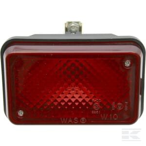 Rūko žibintas, stačiakampis, 12/24V, raudonas, tvirtinamas varžtais, 136x86mm, Waś 1400696210