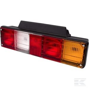 Galinė lempa LH, stačiakampė, 12/24V, geltona/balta/raudona, tvirtinama varžtais, 396x104mm, Promot 1400680600