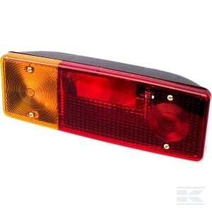 Galinė lempa RH, stačiakampė, 12/24V, geltona/raudona, tvirtinama varžtais, 285x103mm, Waś 1400680710