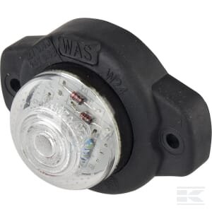 Gabaritinis žibintas LED, citrininis, 12/24V, skaidrus, tvirtinamas varžtais, 57x45mm, Waś 1400690310