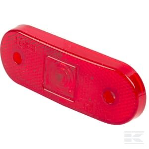 Gabaritinis LED žibintas stačiakampis, 12/24V, raudonas, tvirtinamas varžtais, 113x63 mm, Waś 14006905330