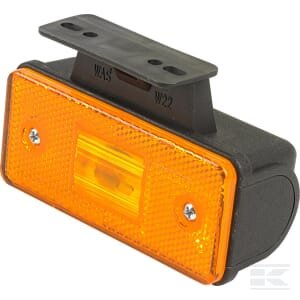 LED gabaritinis žibintas, stačiakampis, 12/24V, geltonas, tvirtinamas varžtais, Waś 1400690555