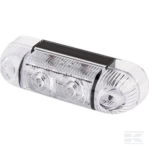 Gabaritinis LED žibintas stačiakampis, 12/24V, baltas, tvirtinamas varžtais, 84x25x24 mm, Waś 1400690820