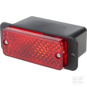 Rūko žibintas, stačiakampis, 12/24V, raudonas, tvirtinamas varžtais, 134x50x72mm, Waś 1400696699