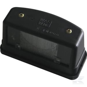 Numerio apšvietimas stačiakampis, 12/24V, skaidrus, tvirtinamas varžtais, 55x61x109 mm, Waś 1400697100