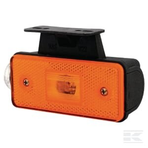 Gabaritinis žibintas LH LED, stačiakampis, 24V, geltonas, tvirtinamas varžtais, 136x49x55mm, Waś 1400698170