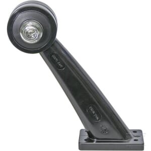 Gabaritinis žibintas RH LED, apvalus, 12/24V, raudonas/skaidrus, tvirtinamas varžtais, 167x68x156mm, Waś 1400300020