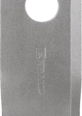 Kairysis šienapjovės peilis (LH), 102 × 48 × 4 mm, skylė Ø19 mm, tinka Fella, 25 vnt. pakuotė, 140693KR