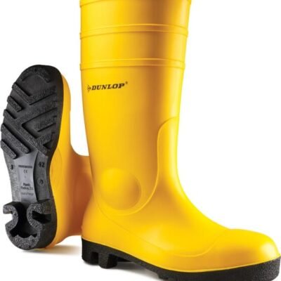 Apsauginiai guminiai auliniai batai Dunlop Protomastor, geltoni, S5 klasė, 43 dydis (UK 9), 142YP43
