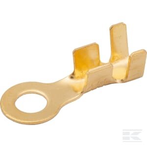 Žiedinis antgalis gintarinis 6mm² 1.2mm skylė 6mm 1440000123