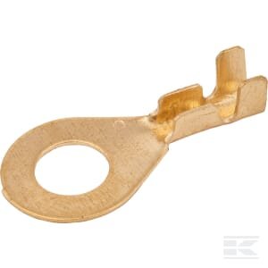 Žiedinis antgalis gintarinis 6mm² 1.2mm skylė 8mm 1440000124