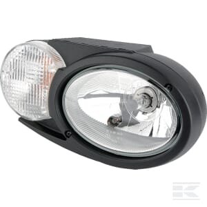 Priekinis žibintas halogeninis, RH, ovalus, 12/24V, balta/pilka/skaidri, tvirtinamas varžtais, 304.5x153.3mm, Deutsch kištukas, Hella 1EB996167187