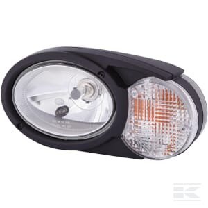 Priekinis žibintas halogeninis, LH, ovalus, 12/24V, balta/pilka/skaidri, tvirtinamas varžtais, 304.5x153.3mm, Deutsch kištukas, Hella 1EB996167031