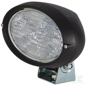 Darbinis žibintas halogeninis, 55W, ovalus, 12V, skaidrus/baltas, tvirtinamas varžtais, 160x78x128mm, AMP kištukas, Hella 1GA996161291