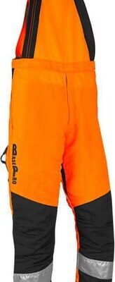 Grandininio pjūklo kombinezonas su petnešomis, ryškiai oranžinis, 1RH1, dydis XL 1RH1OBXL