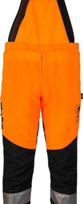 Grandininio pjūklo kombinezonas su petnešomis, ryškiai oranžinis, 1RH1, dydis M 1RH1OBM