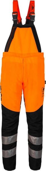 Grandininio pjūklo kombinezonas su petnešomis, ryškiai oranžinis, 1RH1, dydis XL 1RH1OBXL - Image 3