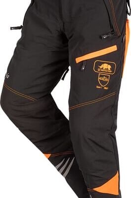 Apsauginės pjūklininko kelnės Ninja, juodos / oranžinės, dydis XL, 1SPO718RXL