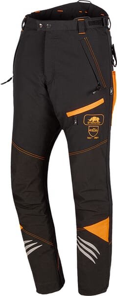 Apsauginės pjūklininko kelnės Ninja, juodos / oranžinės, dydis XL, 1SPO718RXL - Image 2