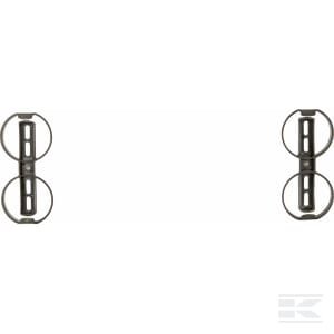 Numerio laikiklio spaustukų komplektas (plastikinis) 520x110 mm 20924KR