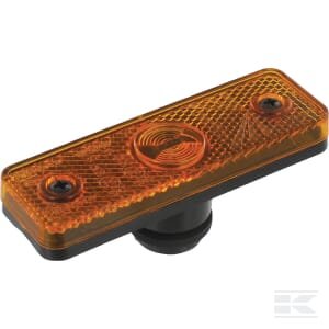 Gabaritinis žibintas LED, stačiakampis, 24V, oranžinis, tvirtinamas varžtais, Flatpoint, Aspöck 212200004